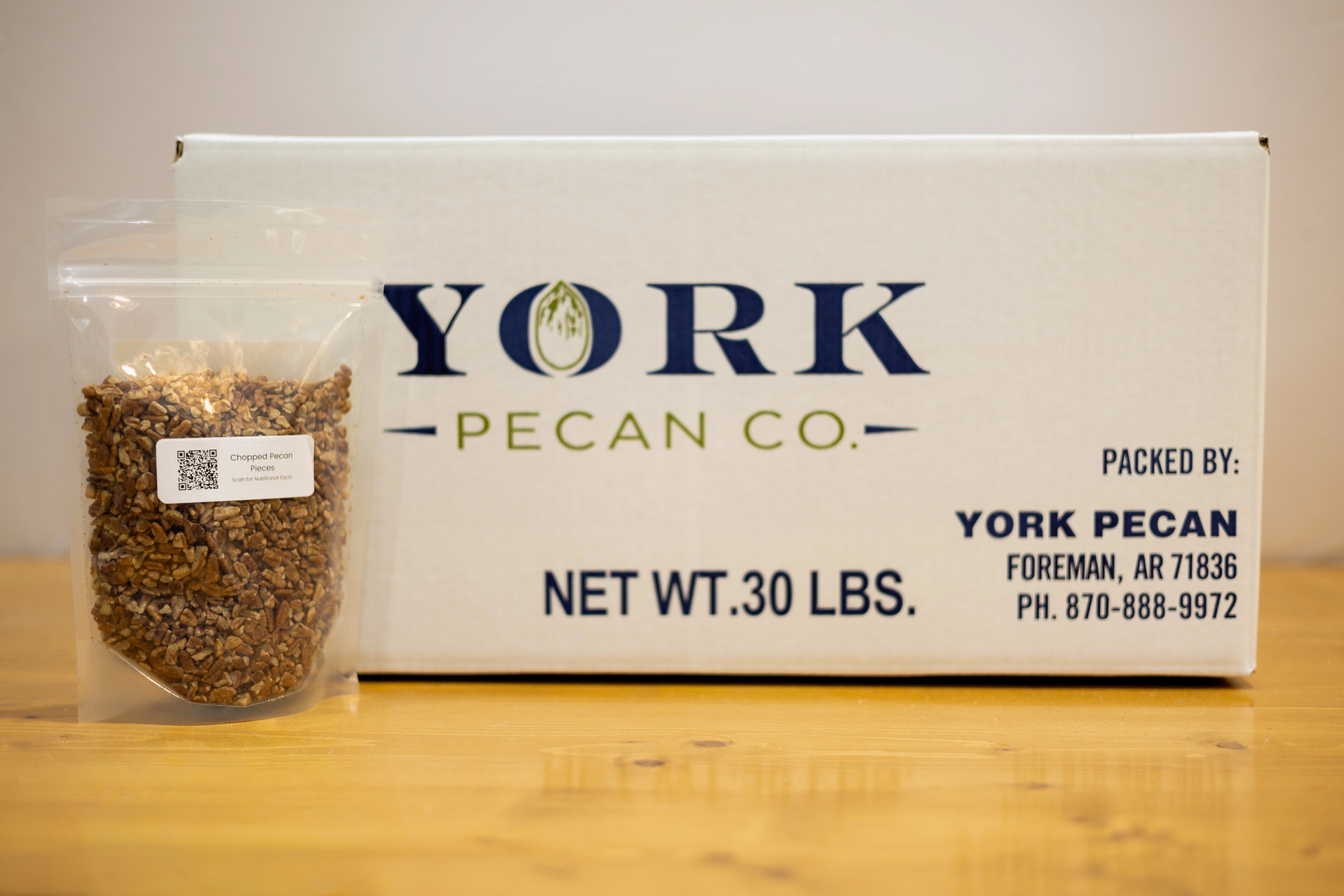 24 Pounds - Packaged Chopped Pecan Pieces